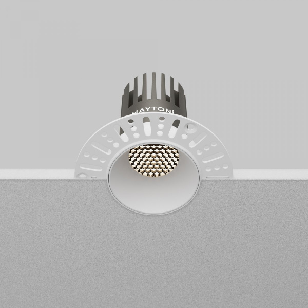 фото Встраиваемый светильник Maytoni Technical Dip DL119-10W-4K-TRS-W, белый