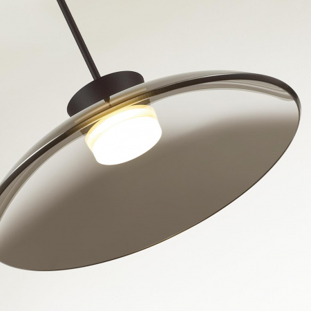 фото Черный/дымчатый/металл/стекло Подвес LED 9W 3000К SAUCER L-VISION, арт. 5055/9L