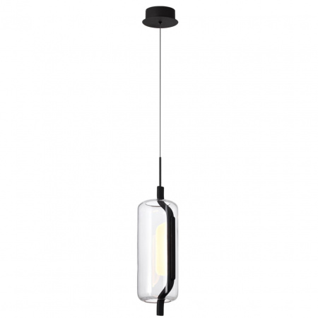 фото Черный матовый/прозрачный/стекло Подвес LED 10W 3000K KAVIA L-VISION, арт. 5003/10L