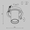 фото Встраиваемый светильник Maytoni Technical FOCUS S C048CL-01-GU10-BBS, черный