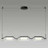 фото Черный матовый/прозрачный/стекло Люстра LED 30W 3000K KAVIA L-VISION, арт. 5003/30L