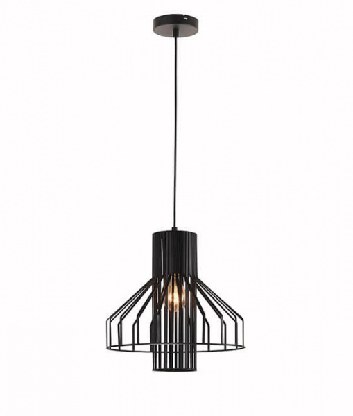 фото Свет-к подвесной 1*E27 HB3031 d=320mm h=320mm. Цвет: черный