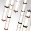 фото Темный сатин.никель/терракот/черный Люстра каскадная LED 210W (30W*7) 4000K COLLIER L-VISION, арт. 5456/210L