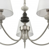 фото Никель/белый, металл/керамика/текстиль Люстра Е14 5*40W 220V KENTUKI CLASSI, арт. 8283/5