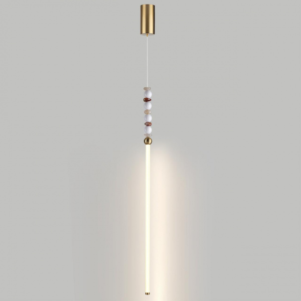 фото Подвесной светильник бронзов/белый/металл/акрил/агат IP20 LED 12W 3500K 220V MONELLA HIGHTECH, арт. 6640/12L