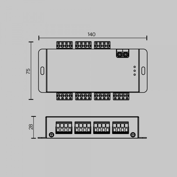 фото Усилитель сигнала SPI 6-ти канальный Maytoni 711007, черный