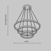 фото Подвесной светильник Maytoni Rim MOD058PL-L100BK, черный
