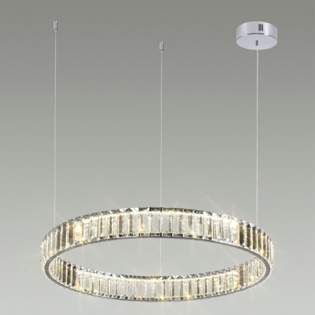 фото Хром/прозрачный металл/хрусталь Люстра LED 36W 4000K 4280Лм VEKIA L-VISION, арт. 4930/36L