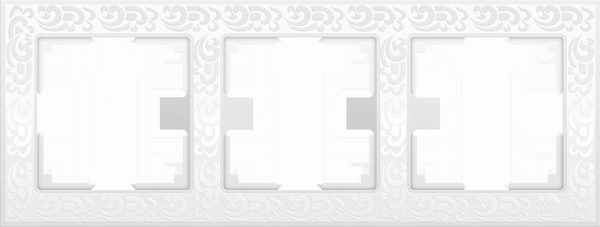 Рамка на 3 поста Flock (белый) W0032301