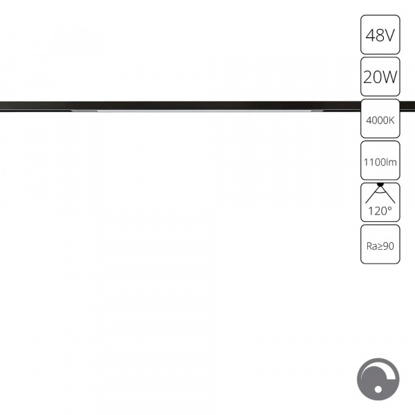 Магнитный трековый светильник Arte Lamp OPTIMA 0.1-10V A7474PL-1BK