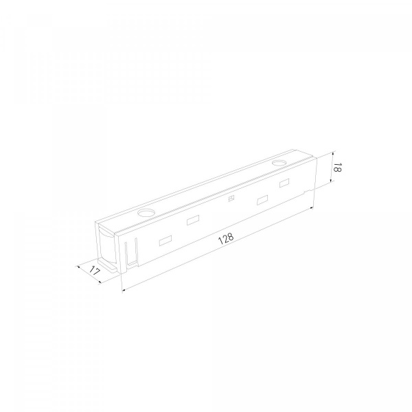 фото Slim Magnetic Прямой коннектор белый 95135/00