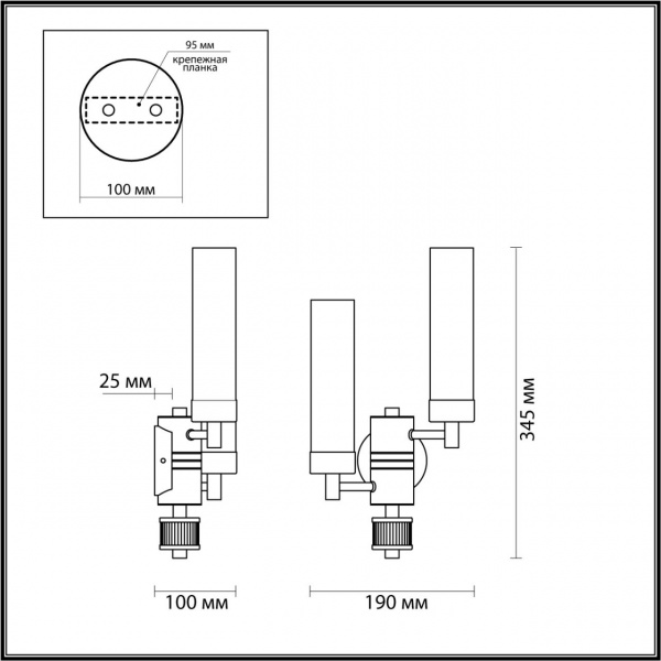 фото Золотой Бра E14 2*40W 220V KAMILLA CLASSI, арт. 5274/2W