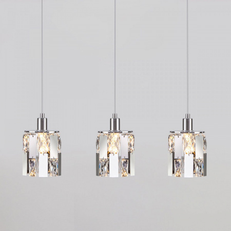 фото Подвесной светильник с хрусталем 50101/3 хром