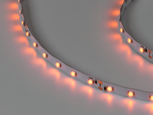 Светодиодная лента 3528, 60 LED/м, 4,8 Вт/м, 24В, IP20, Цвет: Желтый, SWG360-24-4.8-Y-M, катушка 5 м