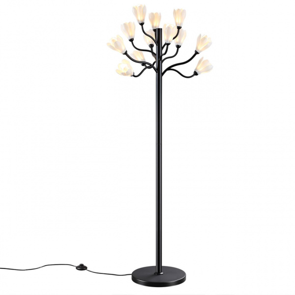 фото Черный матовый/белый/фарфор Торшер G4 LED 12*5W GARDI MODERN, арт. 5090/12F