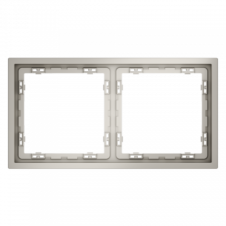 фото Рамка пластиковая VOLTUM S70 на 2 поста, (кашемир)