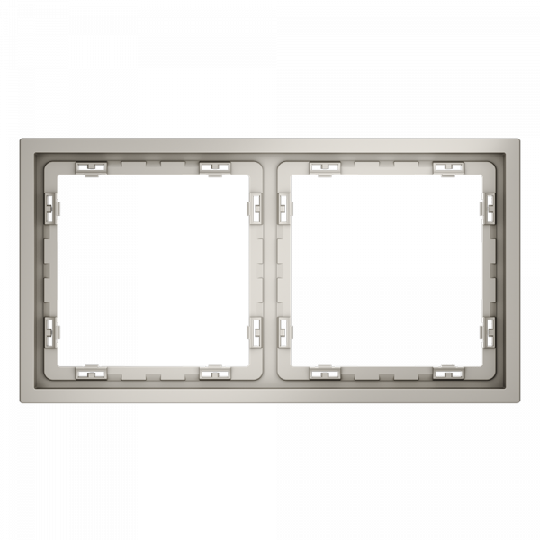 Рамка пластиковая VOLTUM S70 на 2 поста, (кашемир)