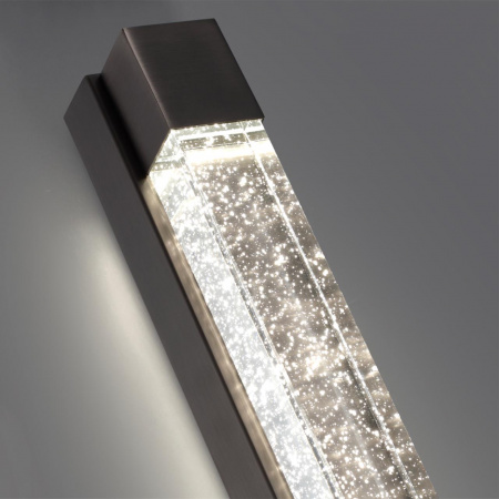 фото Настенный светильник брашир черн/металл/хрусталь IP20 LED 12W 600Лм 4000K MIRADA HIGHTECH, арт. 6680/12WL