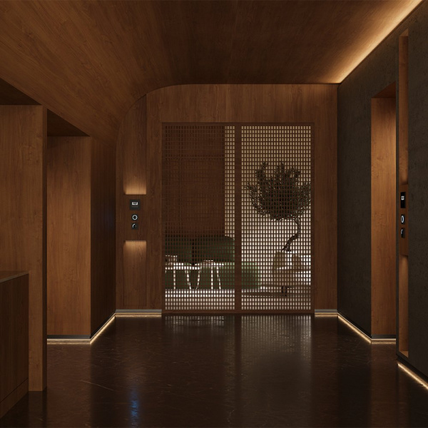 фото Алюминиевый профиль плинтус 53x14 (Черный, 2 м) Maytoni ALM-5314-B-2M