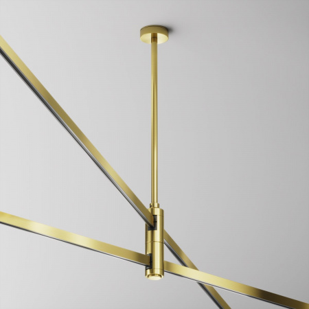 фото Крепление потолочное Среднее / Medium двойное 300мм Flarity латунь Maytoni Technical TRA158C-D1-BS