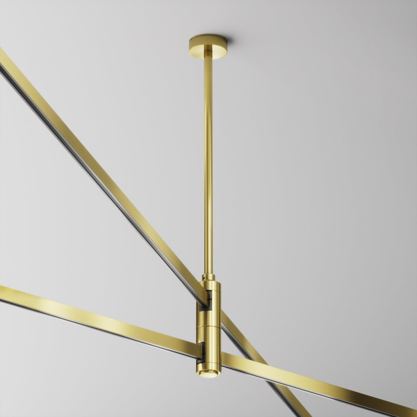 фото Крепление потолочное Среднее / Medium двойное 300мм Flarity латунь Maytoni Technical TRA158C-D1-BS