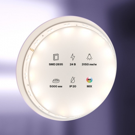 фото Светодиодная лента 24В 2835 19Вт/м Комбинированная (MIх) 5м IP20 Maytoni 20041, белый
