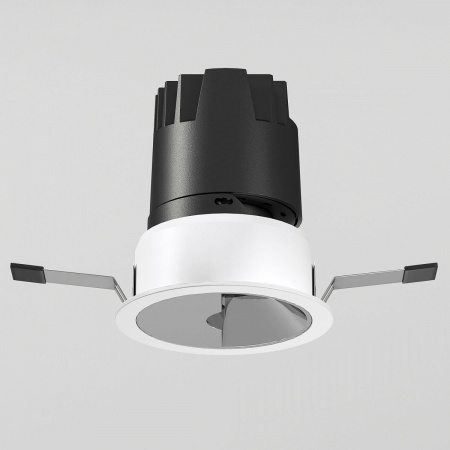 фото Точечный светодиодный светильник 10W 3000K белый/хром 25090/LED