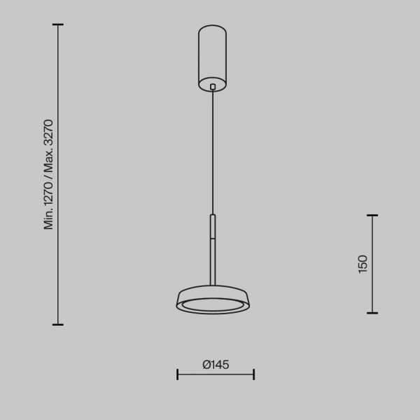 фото Подвесной светильник Maytoni El MOD041PL-L15TR3K, черный