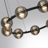 фото Черн./золото/дымчатый/металл/стеко Люстра LED 90W 4000К 7751Лм TRONI L-VISION, арт. 5041/90L