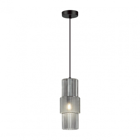 фото Черный/дымчатый металл/стекло Подвес E14 1*40W PIMPA MODERN, арт. 5016/1