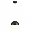 фото Черный/металл/белый/стекло Подвес E27 1*40W PINGA PENDANT, арт. 4958/1A