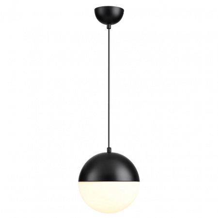 фото Черный/металл/белый/стекло Подвес E27 1*40W PINGA PENDANT, арт. 4958/1A