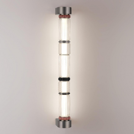 фото Темный сатин.никель/терракот/черный Настенный светильник LED 22W 4000K COLLIER L-VISION, арт. 5456/18WL