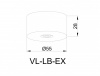 фото Накладная чаша SWG для Villy 2.0 с выносным драйвером, VL2-LB-EX (драйвер в комплект не входит)