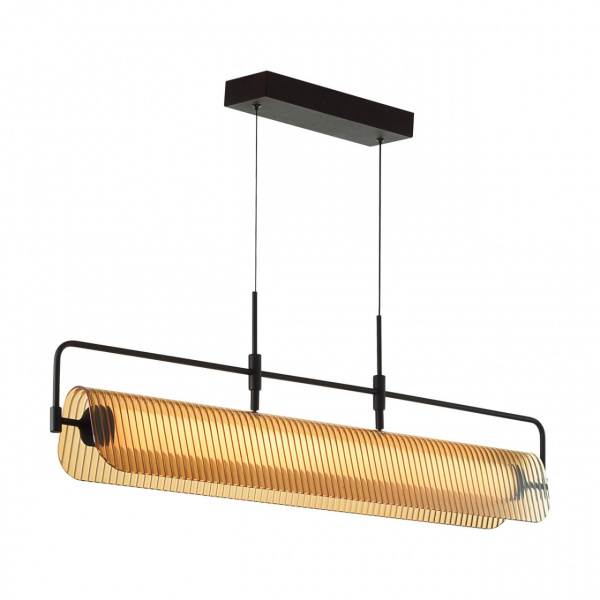 фото Черный/янтарный/металл/стекло/акрил Люстра LED 35W 3000К LINER L-VISION, арт. 5056/35L