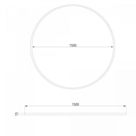 фото Esthetic Magnetic Шинопровод Round черный Ø1500 85217/00
