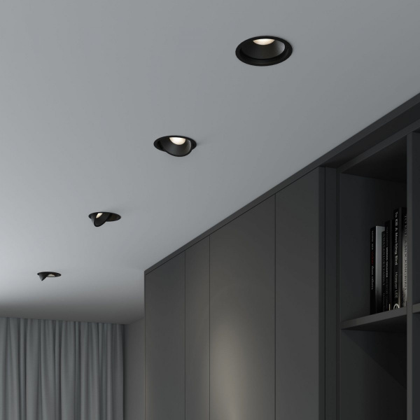 фото Встраиваемый светодиодный светильник 25083/LED, черный