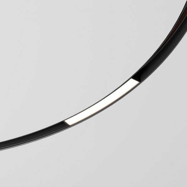 фото Slim Magnetic Трековый светильник для радиусного шинопровода 8W 4200K Planar чёрный Ø 1200мм 85181/01