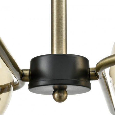 фото Черный/тонированный металл/стекло Люстра потолочная E27 4*60W 220V ERENA COMFI, арт. 8062/4C