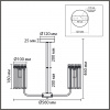 фото Золото/прозрачный, металл/хрусталь Люстра подвесная E14 5*40W 220V FAVLA CLASSI, арт. 8347/5