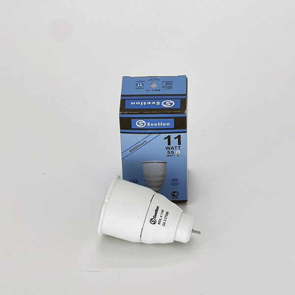 фото Лампа  "MR-16" mini 11W (80*50)  BSIL-3 со стеклом.  Цвет: теплый белый