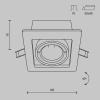 фото Встраиваемый светильник Maytoni Technical Metal Modern DL008-2-01-B, черный