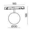 фото Трековый светильник Maytoni Technical Luna TR038-4-5WTW-DD-B, черный
