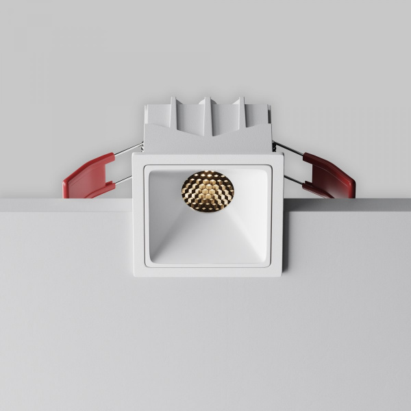 фото Встраиваемый светильник Maytoni Technical Alfa LED DL043-01-10W3K-SQ-W-1, белый