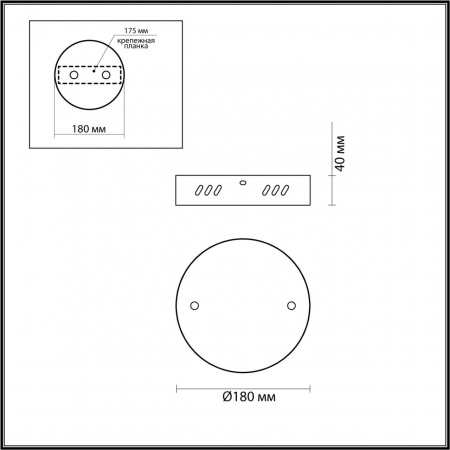 фото Латунь Основание для подвеса 220V ECHO LEDIO, арт. 6531/2L