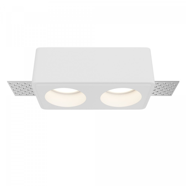 Встраиваемый светильник Maytoni Technical Gyps Modern DL123-GU10-02-W, белый
