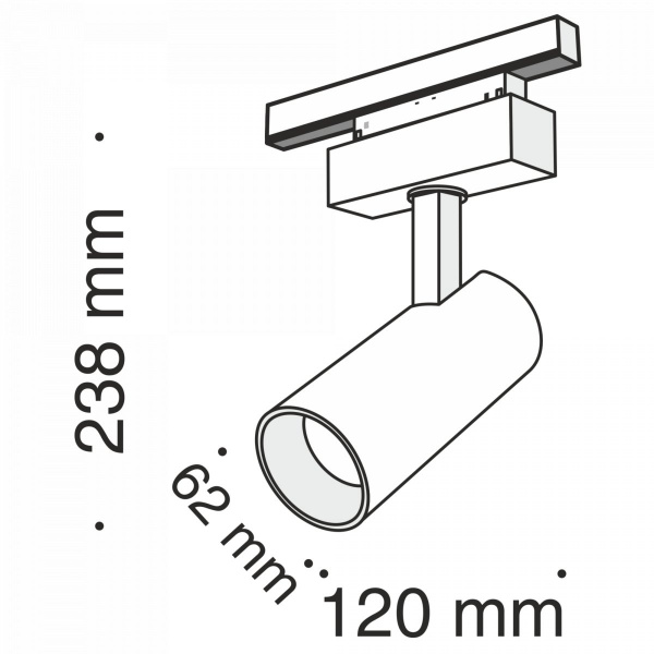 фото Трековый светильник Maytoni Technical Focus LED TR019-2-15W3K-B, черный