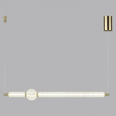 фото Золотой/металл/акрил Подвес LED 28W 4000K 2340лм CRYSTAL L-VISION, арт. 5008/28L