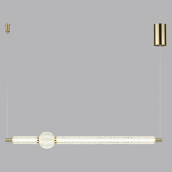 фото Золотой/металл/акрил Подвес LED 28W 4000K 2340лм CRYSTAL L-VISION, арт. 5008/28L