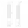 фото Настенный светодиодный светильник с регулировкой цветовой температуры 2700/3000/4200 К 303071 LED латунь